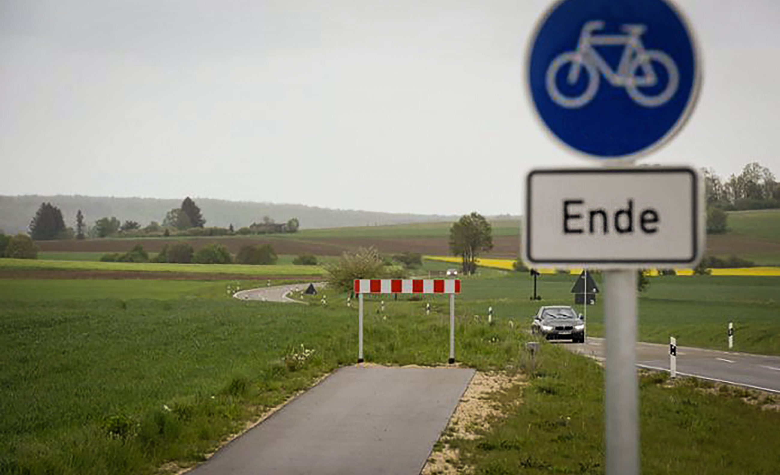 Radweg Lücke Radweglücke Radwege Straße Radweg Ende